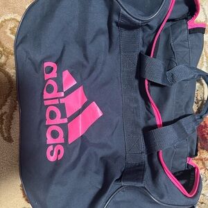 Adidas Black and Pink Women's Bag